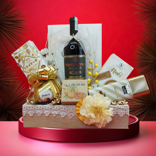 hộp quà tết 2026 – rượu vang ý ms025