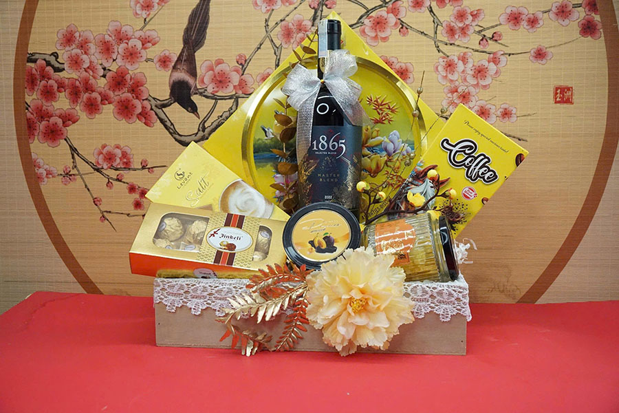 hộp quà tết 2026 – rượu vang ý ms031