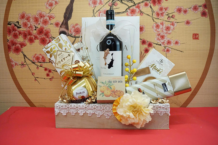hộp quà tết 2026 – rượu vang ý ms061