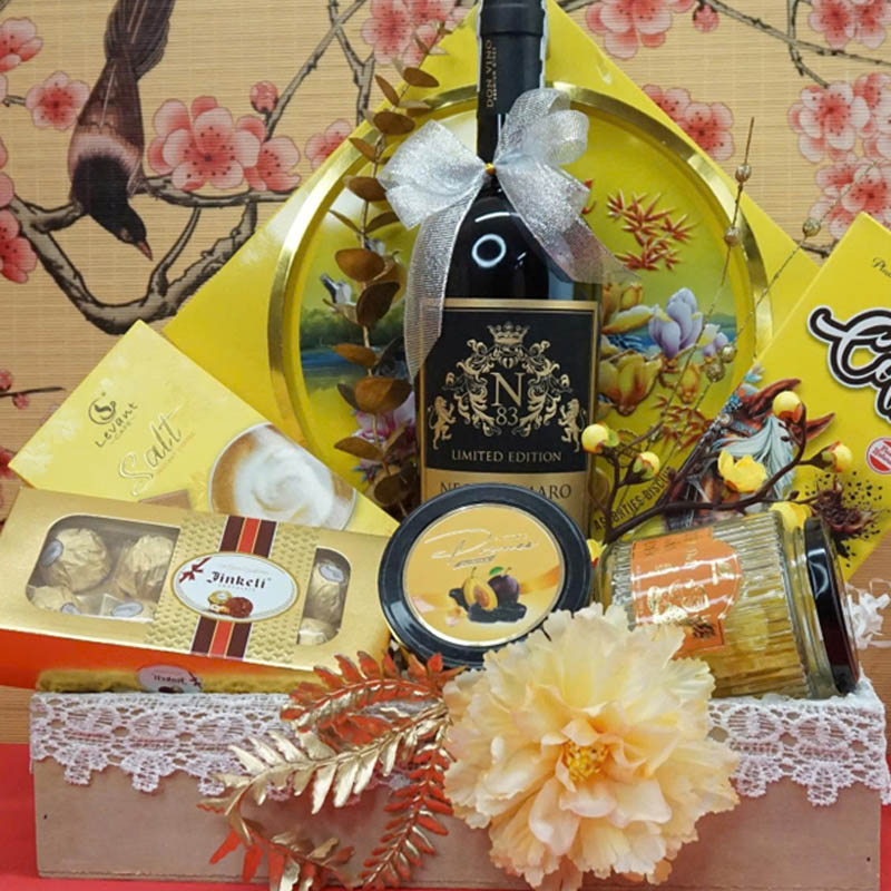 hộp quà tết 2026 – rượu vang ý ms062