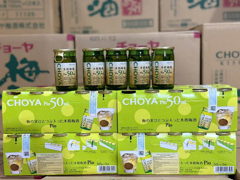 rượu mơ nhật choya pio 14% 50ml rượu mơ nhật choya pio 14% 50ml