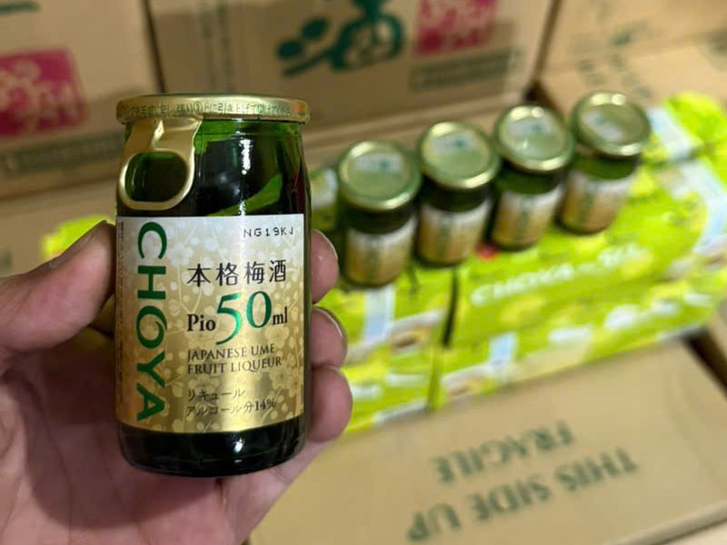rượu mơ nhật choya pio 14% 50ml rượu mơ nhật choya pio 14% 50ml