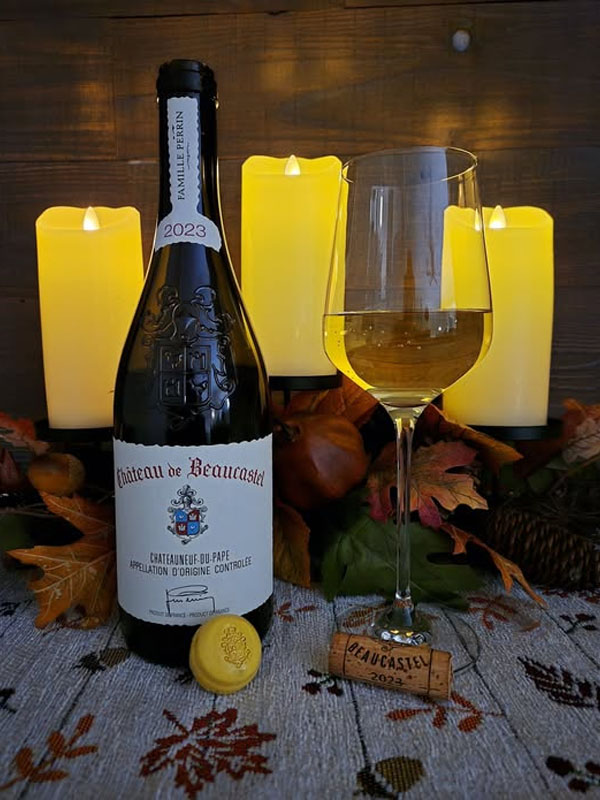 rượu vang château de beaucastel châteauneuf-dupape, blanc