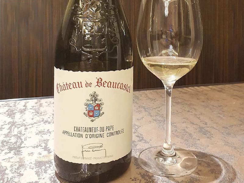 rượu vang château de beaucastel châteauneuf-dupape, blanc