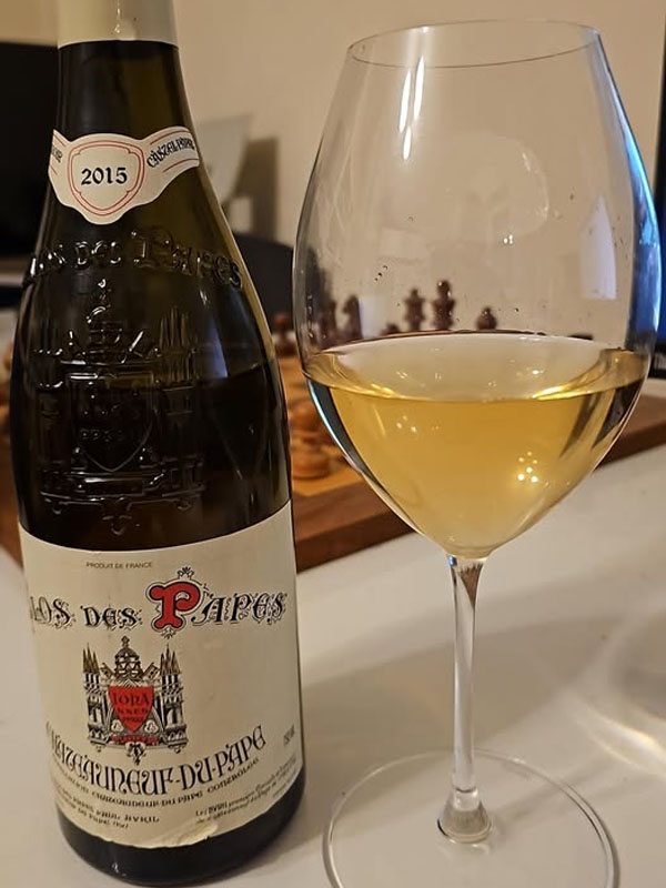 rượu vang clos des papes châteauneuf-du-pape blanc