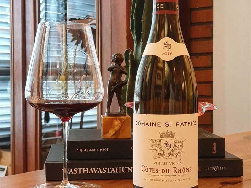 rượu vang domaine st patrice côtes-du-rhône