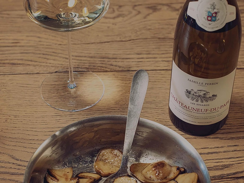 rượu vang famille perrin châteauneuf du pape les sinards blanc