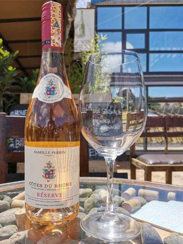 rượu vang famille perrin côtes-du-rhône réserve, rose