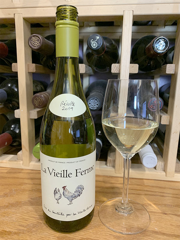 rượu vang la vieille ferme blanc