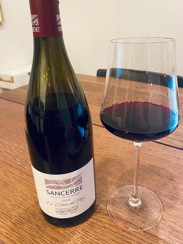 rượu vang lucien crochet sancerre rouge la croix du roy