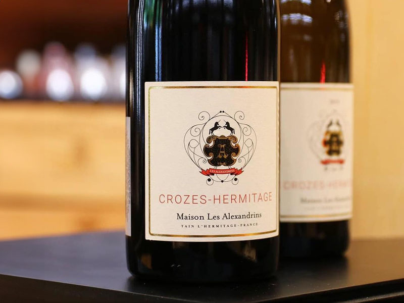 rượu vang maison les alexandrins crozes hermitage rouge