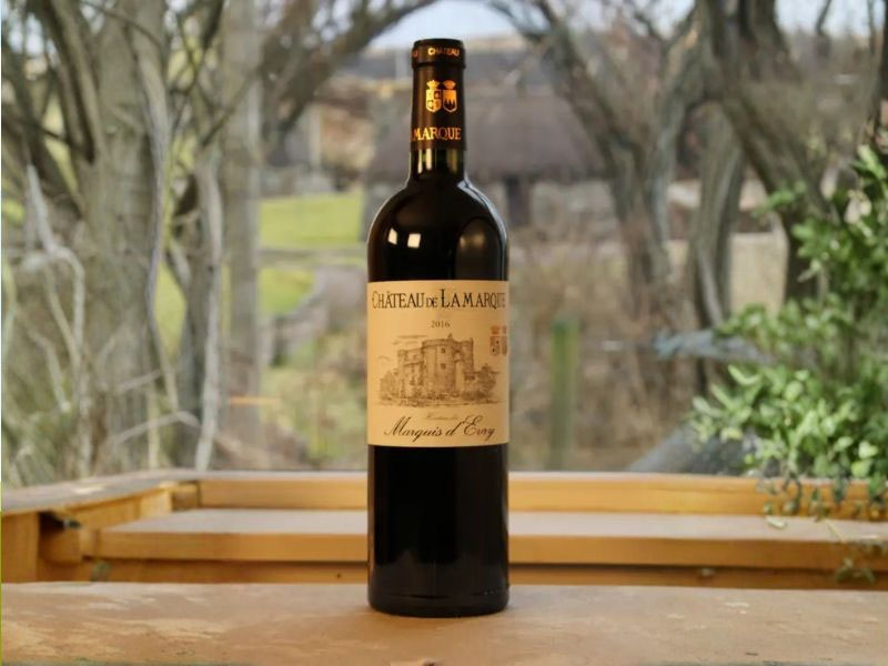rượu vang đỏ chateau de lamarque