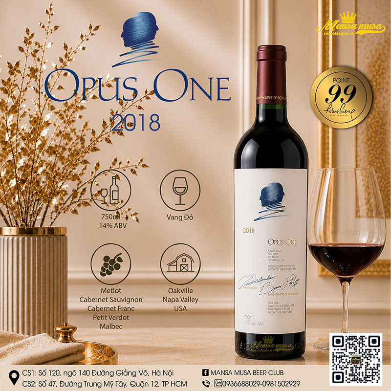 rượu vang opus one 2018