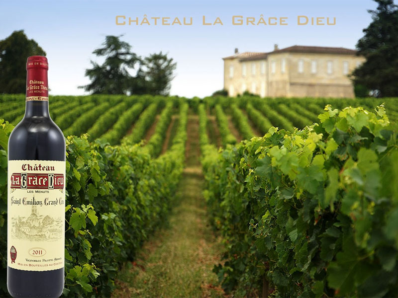 rượu vang pháp chateau la grace dieu saint emilion grand cru 2015