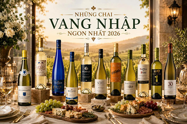 rượu vang trắng bán chạy nhất 2026: top 15 loại ngon nhất