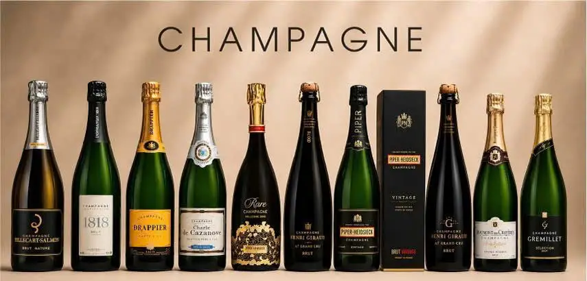 Banner rượu champane