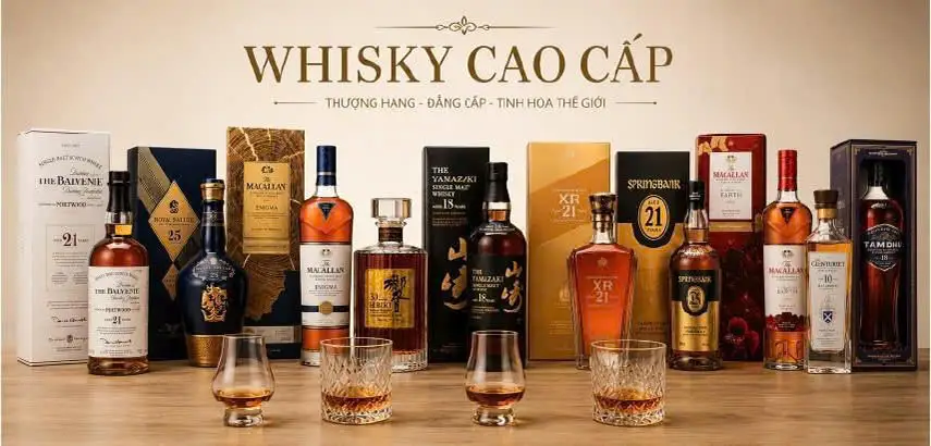 Banner rượu Whisky