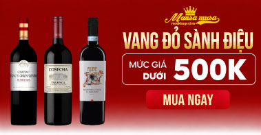 Banner rượu vang đỏ