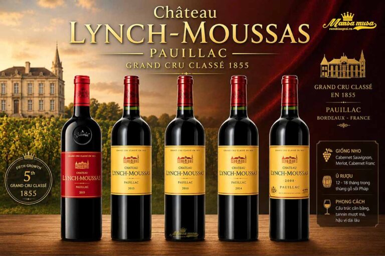 Vang grand cru classe 1855 đẳng cấp nhất hiện nay