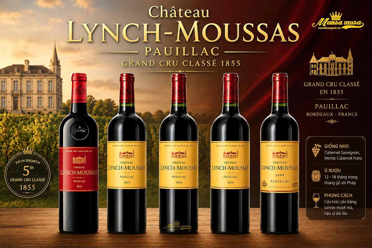Vang grand cru classe 1855 đẳng cấp nhất hiện nay