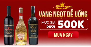 banner rượu vang ngọt