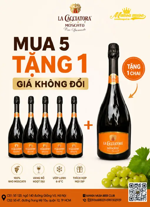 Vang nổ mua 5 tặng 1
